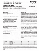 DataSheet IS61LPD51218A pdf